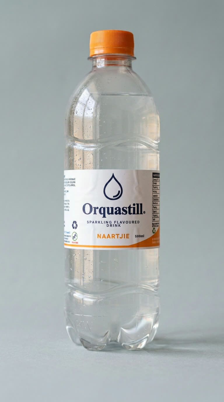 Orquastill Naartjie sparkling flavoured water bottle