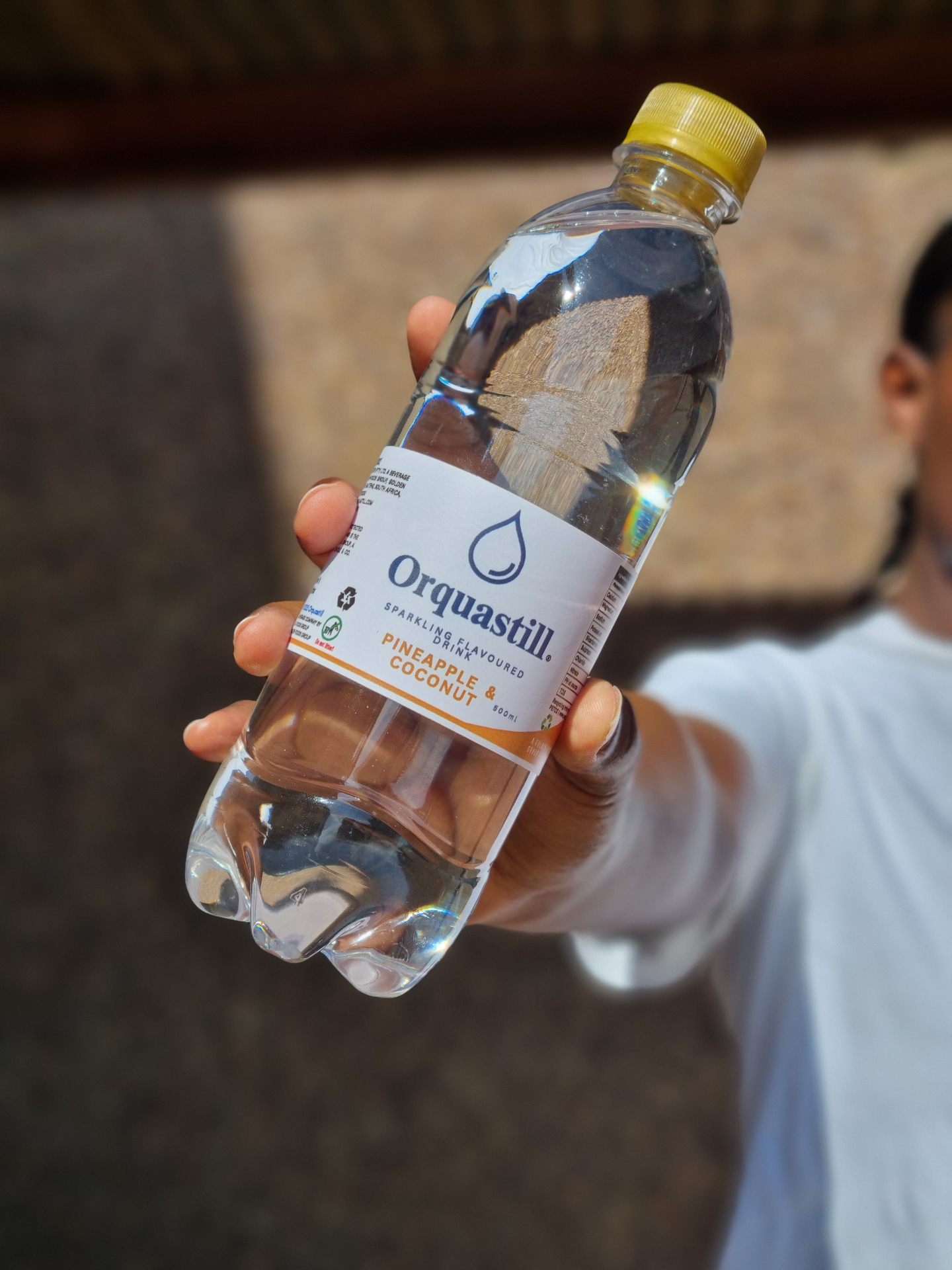 Orquastill Pineapple Coconut flavoured water bottle