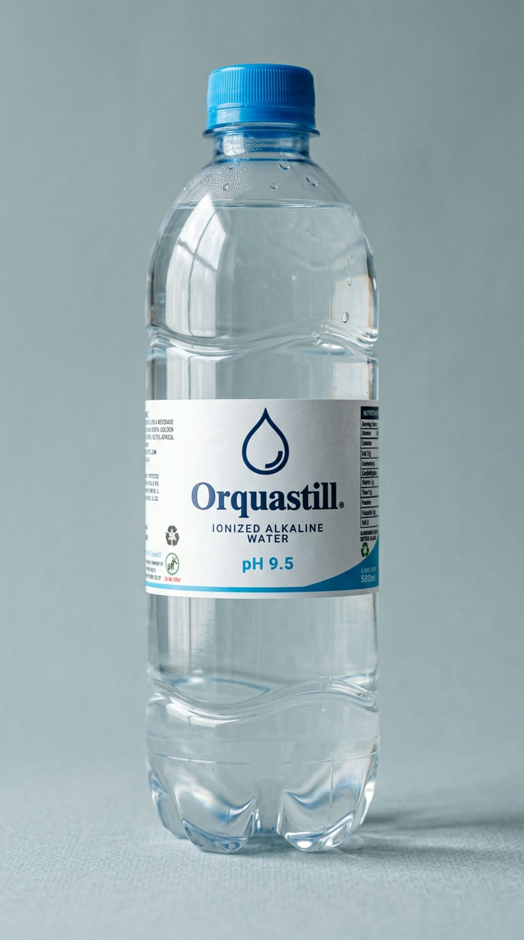 Ionized Alkaline bottled water by Orquastill