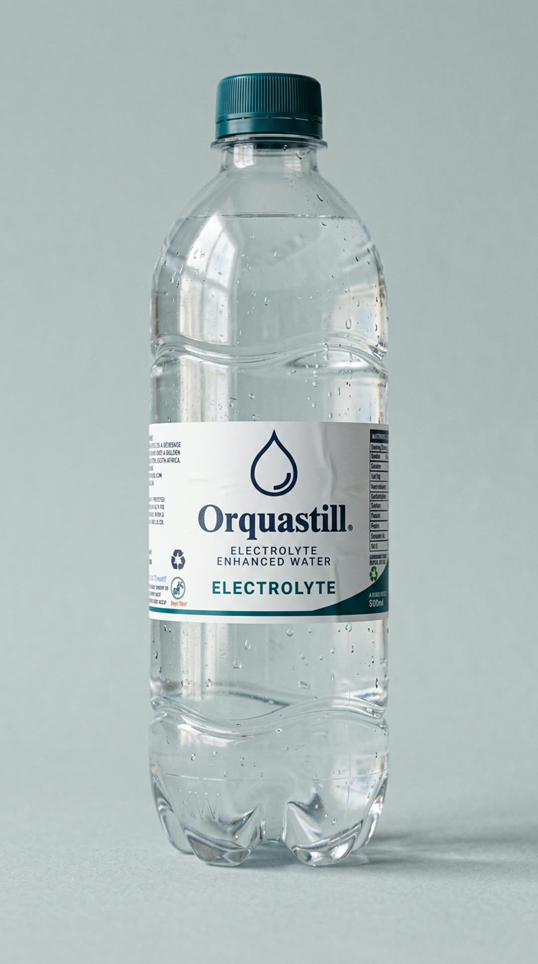 Electrolyte Enhanced bottled water by Orquastill
