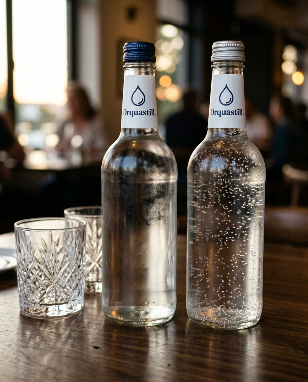 Hospitality Glass Service bottled water by Orquastill